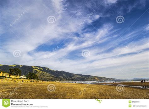 Stinson Beach In Northern California Stock Photo Image Of Skies