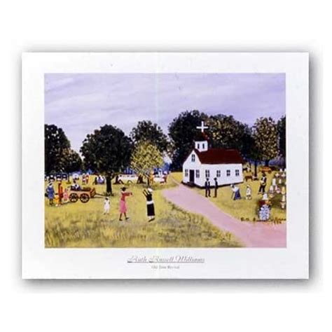 Old Time Revival By Ruth Russell Williams 22x28 Art Print