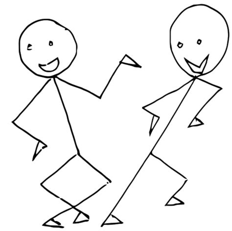 Dancing Stick People