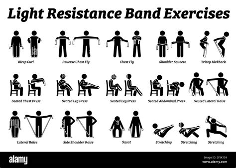 Light Resistance Band Exercises And Stretch Workout Techniques In Step