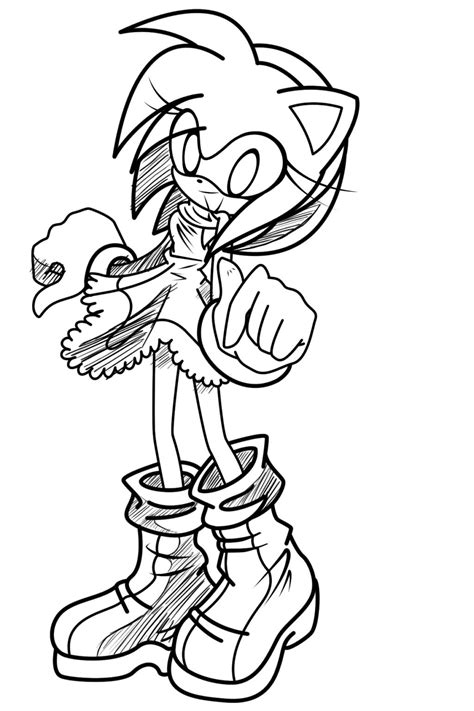 Sonic Kissing Amy Coloring Pages Coloring Pages