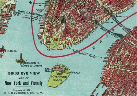 Vintage New York City Map New York City Historical Blog