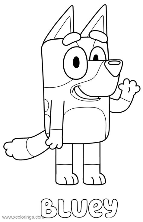 Free Bluey Coloring Pages