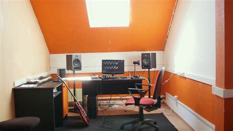 A homemade sound recording studio interior Stock Video Footage ...