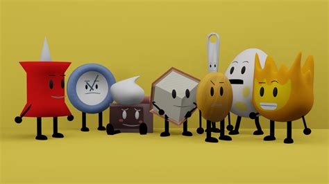 BFDI/BFB 3D model pack - The Losers! by ZacharyBandicoot on DeviantArt