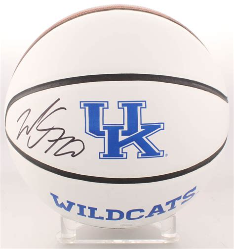 Willie Cauley Stein Signed Kentucky Wildcats Logo Basketball Jsa