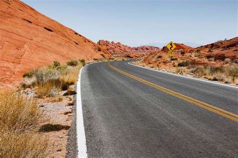 Desert Road Usa Free Stock Photo Negativespace