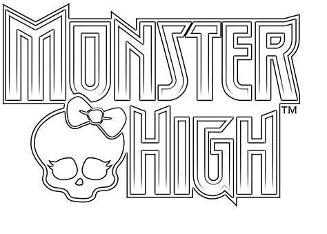 Monster High Bojanke Za Printanje Monster High Natpis Bojanka Za Printanje