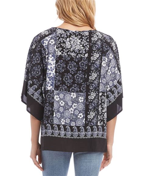 Karen Kane Printed Kimono Top Macys