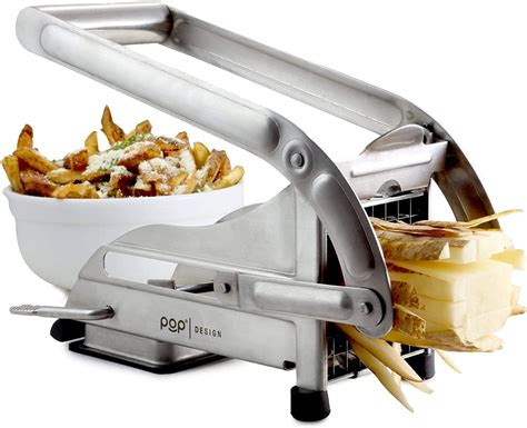 Holdpeak Stainless Steel French Fry Cutter With 2 Blades And No Slip