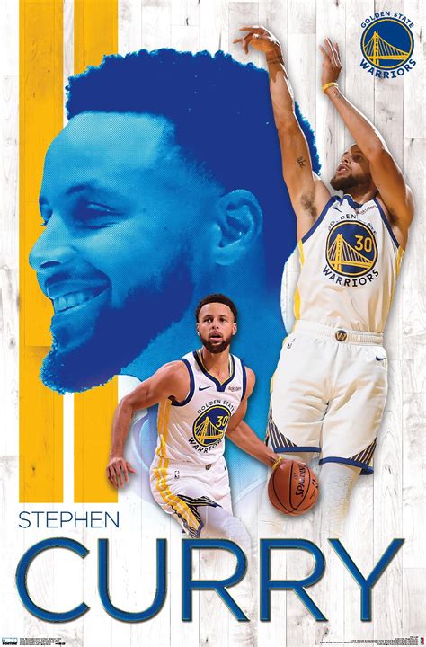 Nba Golden State Warriors Stephen Curry 19 Wall Poster 22375 X 34