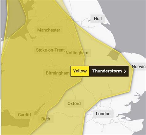 Yellow Weather Warning Covers Fenland