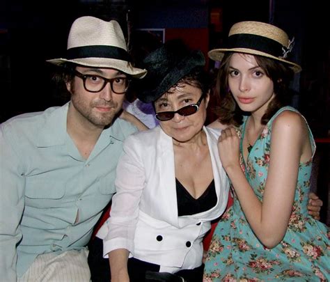 Sean Lennon And Yoko Ono And Charlotte Kemp Muhl A Photo On Flickriver