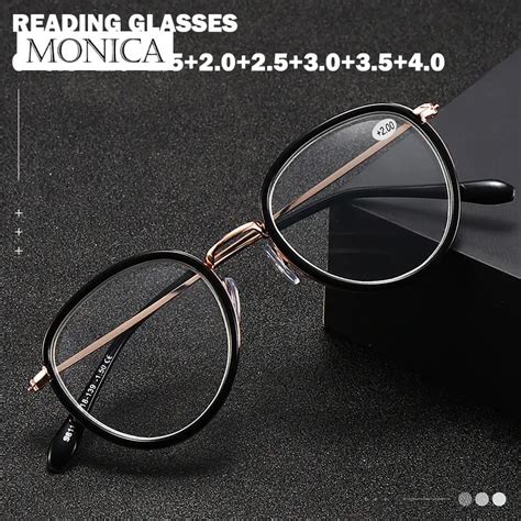 reading glasses metal round frame 2024 vintage men women presbyopia eyeglasses unisex eyewear