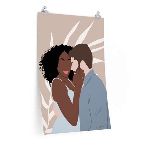 interracial couple wall art premium printed poster biracial etsy de