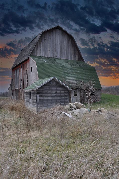 Blue Hour Barn Photograph By Gej Jones