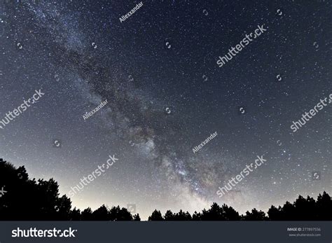 Milky Way Galaxy Beautiful Night Sky Stock Photo 277897556