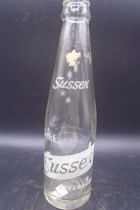 Vintage 1950s Sussex Beverages 8 Oz Acl Soda Pop Bottle