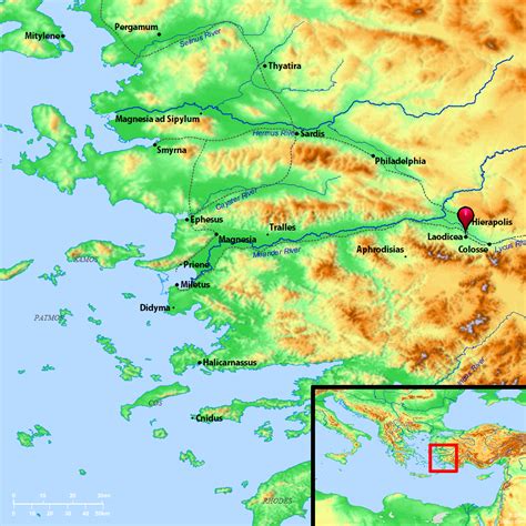 Bible Map Laodicea