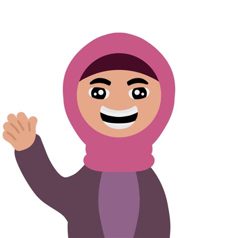 Free Cute Cartoon Hijab Muslimah Girl 14499907 Png With Transparent