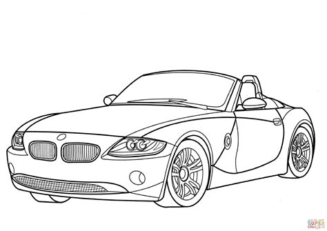 BMW Z Cabriolet Coloring Page Free Printable Coloring Pages