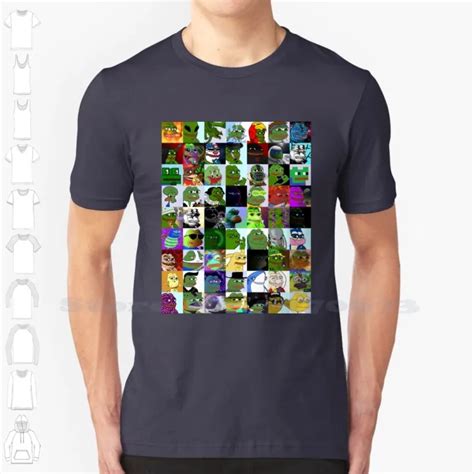 Pepe Collage Fashion Vintage Tshirt T Shirts Pepe Pepe Collage Rare