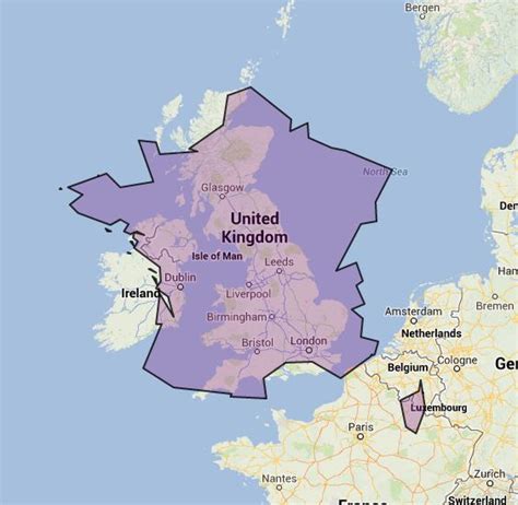 Online Maps How Big Is France