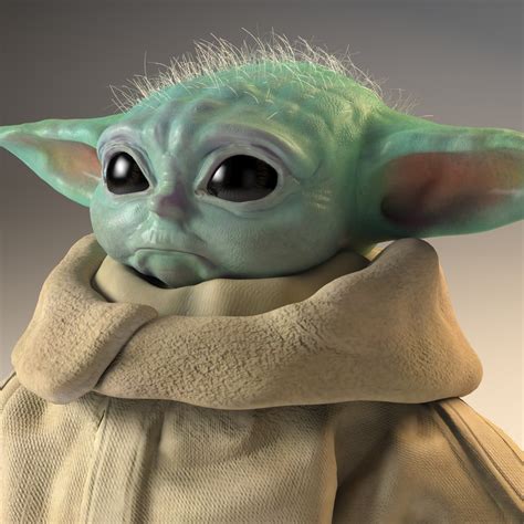 Baby Yoda Realistic Render Zbrush And Arnold Renderer Domestika