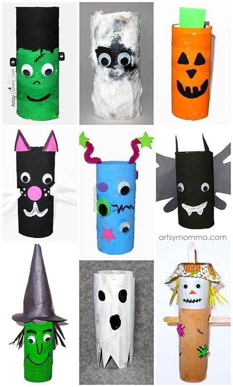 Fun Cardboard Tube Halloween Character Crafts Halloween Toilet Paper