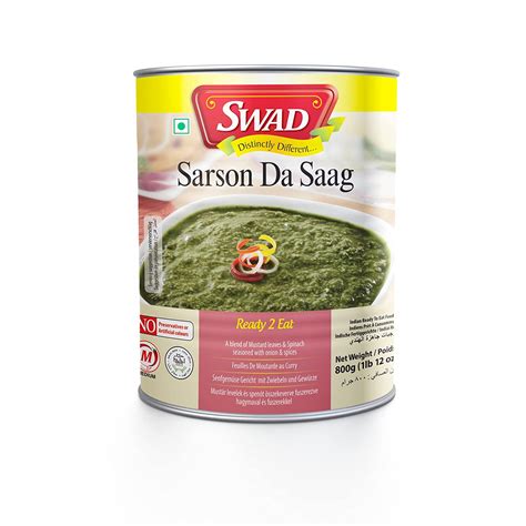 Swad Delicious Sarson Da Saagready To Eat Instant Mix Vegetarian