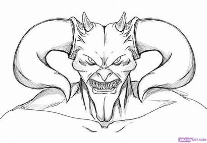 Devil Skull Drawing Tattoo Getdrawings