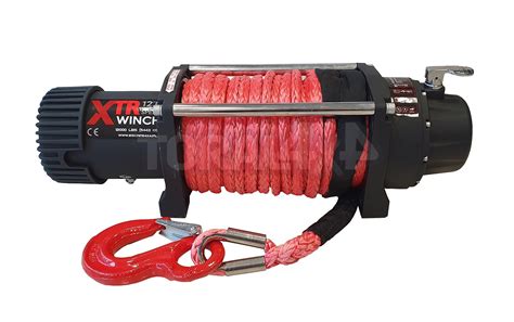 naviják xtr 12000lbs 5443 kg speed syntetické červené lano toral 4x4