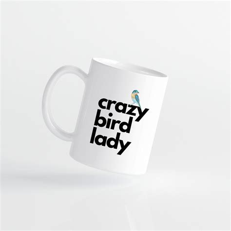 Crazy Bird Lady Ceramic Birds Mug Bird Lovers T Ideas Etsy