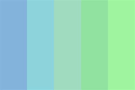 Pale Cobalt Green Color Palette