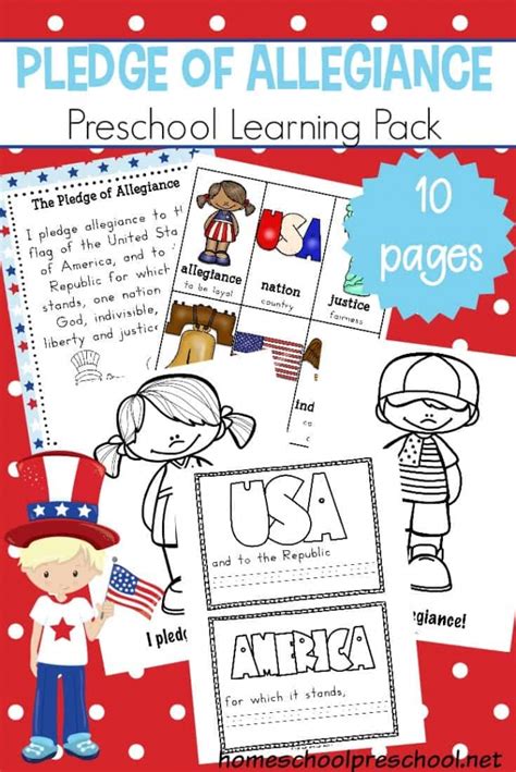 Pledge of allegiance words printable game: Learn The Pledge Of Allegiance Worksheets | 99Worksheets