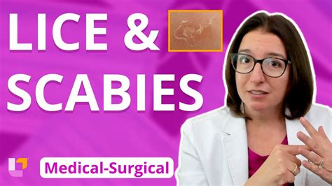 lice and scabies parasitic infections integumentary system medical surgical leveluprn youtube