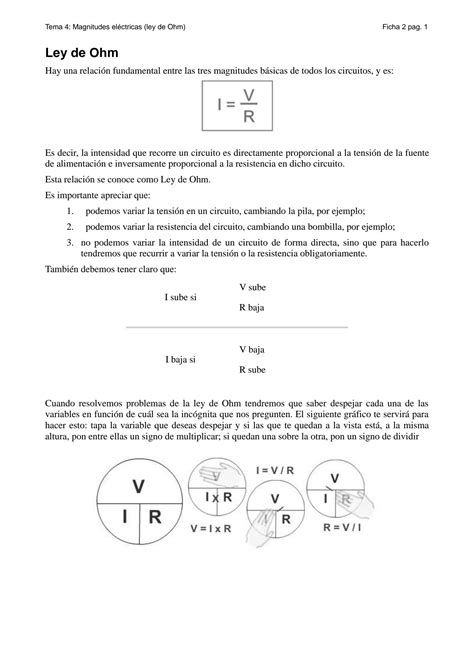 SOLUTION 2 Ejercicios Ley De Ohm Studypool