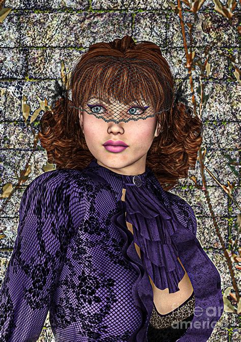 Lady In Purple Digital Art By Design Windmill Fine Art America