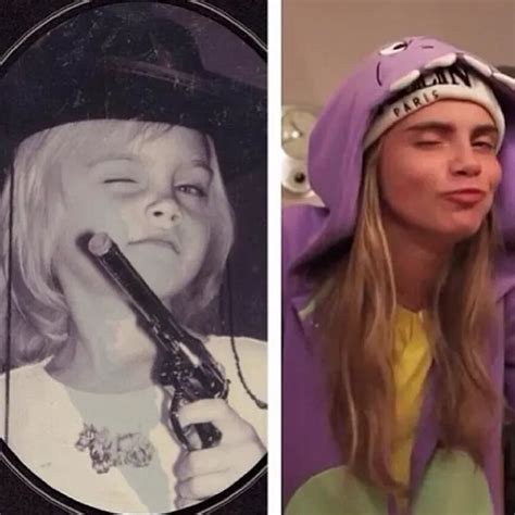 Cara Delevingne Melts Our Hearts By Mimicking Her Childhood Self In