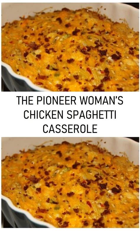 Easy peanut chicken with green beans. THE PIONEER WOMAN'S CHICKEN SPAGHETTI CASSEROLE (With ...