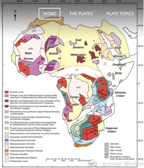 Geological Map Of Africa Download Scientific Diagram