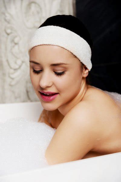Bathing Woman Relaxing In Bath Stock Photo By Piotr Marcinski 72028461