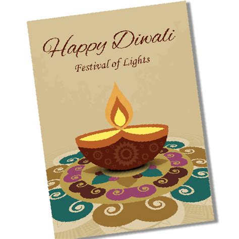 Colorful Diwali Card Deepavali Greeting