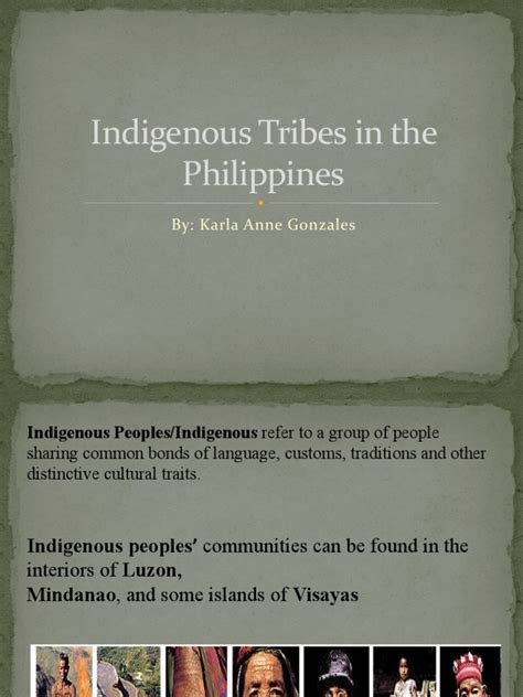 Indigenous Tribes In The Philippines F Pdf Ethnic Groups Luzon