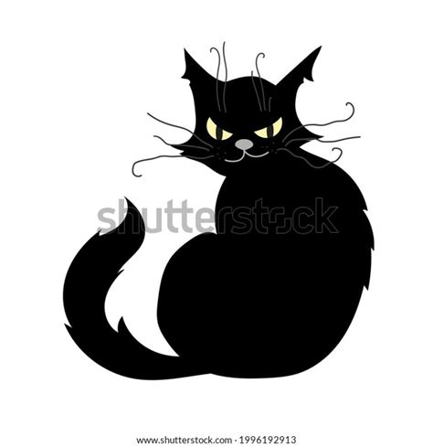 Un Gato Negro Con Una Apariencia Vector De Stock Libre De Regalías