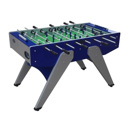 Sister told me that she want foosball table. The Florida Outdoor Foosball Table in Blue with both 1 & 3 ...