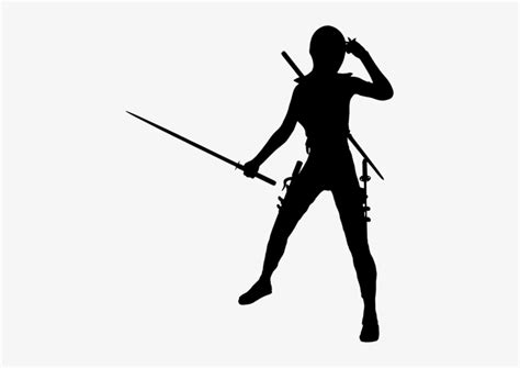 Female Warrior Public Domain Vectors Female Ninja Silhouette Free