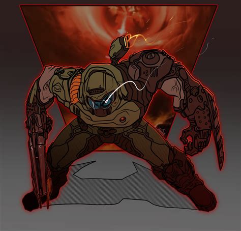 Bethesda On Twitter Slay Your Way Into The Weekend Courtesy Of This Amazing Doom Slayer Fan
