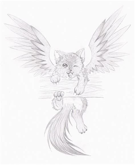 How To Draw An Angel Cat Draw Easy