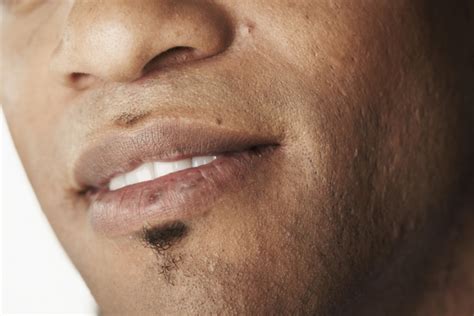 African American Man Lips Mouth Smile